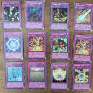 Lot of 12 YuGiOh Trap Cards - Pokemon and Dungeons & Dragons Fans